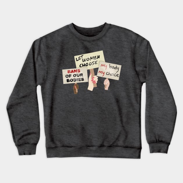 Protest! Crewneck Sweatshirt by Becky-Marie